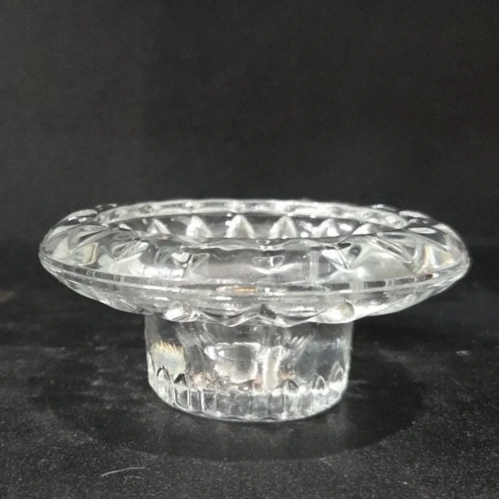 KIG Vintage Heavy Glass Votive Candle Holder, Taper Candle Holder, Home‎ Decor